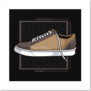 Jound Brown Skate Sneaker Posters and Art